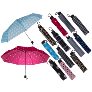 Taschenregenschirm 12 fach sortiert