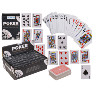 Mini-Spielkarten, Poker, ca. 6 x 4 cm, 54 Karten