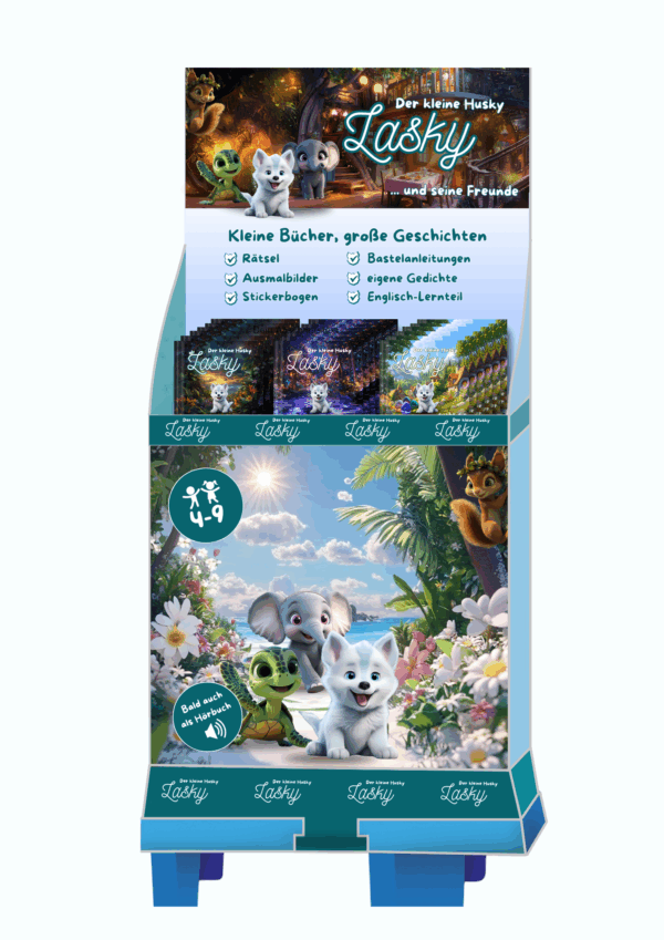 Bodendisplay Husky Lasky Kinderbücher  333
