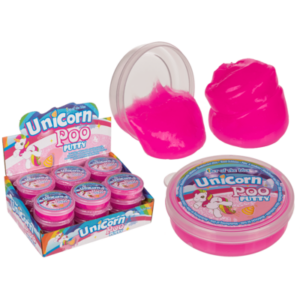 Knet-Schleim, Einhorn-Pups, ca. 40 g, 24 Stück im Display