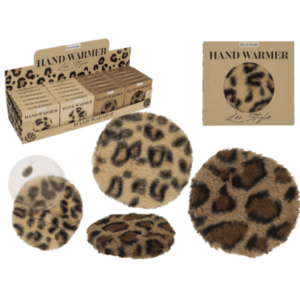Handwärmer Plüschüberzug Leopard