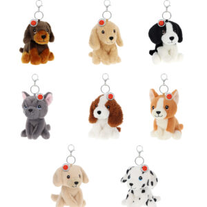 Keeleco Bag Charm Puppy&Kitty Love 8 Asstd