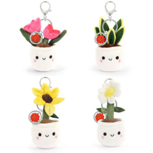 Keeleco Bag Charm Flower & Plants 4 Asstd